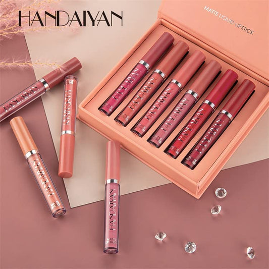 Velvet Matte Liquid Lipstick Set 6 Pcs Pack of 2 ( Buy 1Get1 Free)