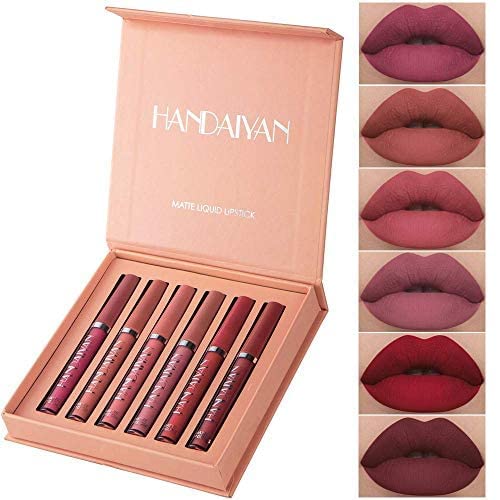 Velvet Matte Liquid Lipstick Set 6 Pcs Pack of 2 ( Buy 1Get1 Free)