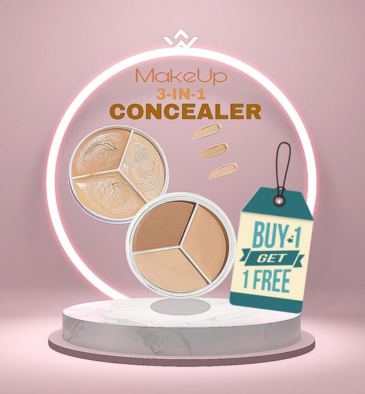3 in 1 concealer palette Full coverage | Hides Blemishes, Flaws & Dark circle | Long-lasting.