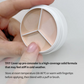 3 in 1 concealer palette Full coverage | Hides Blemishes, Flaws & Dark circle | Long-lasting.