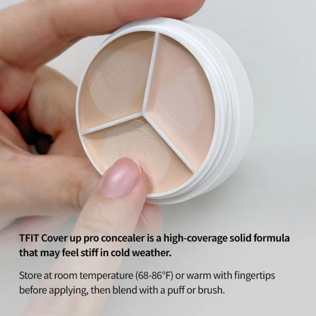 3 in 1 concealer palette Full coverage | Hides Blemishes, Flaws & Dark circle | Long-lasting.
